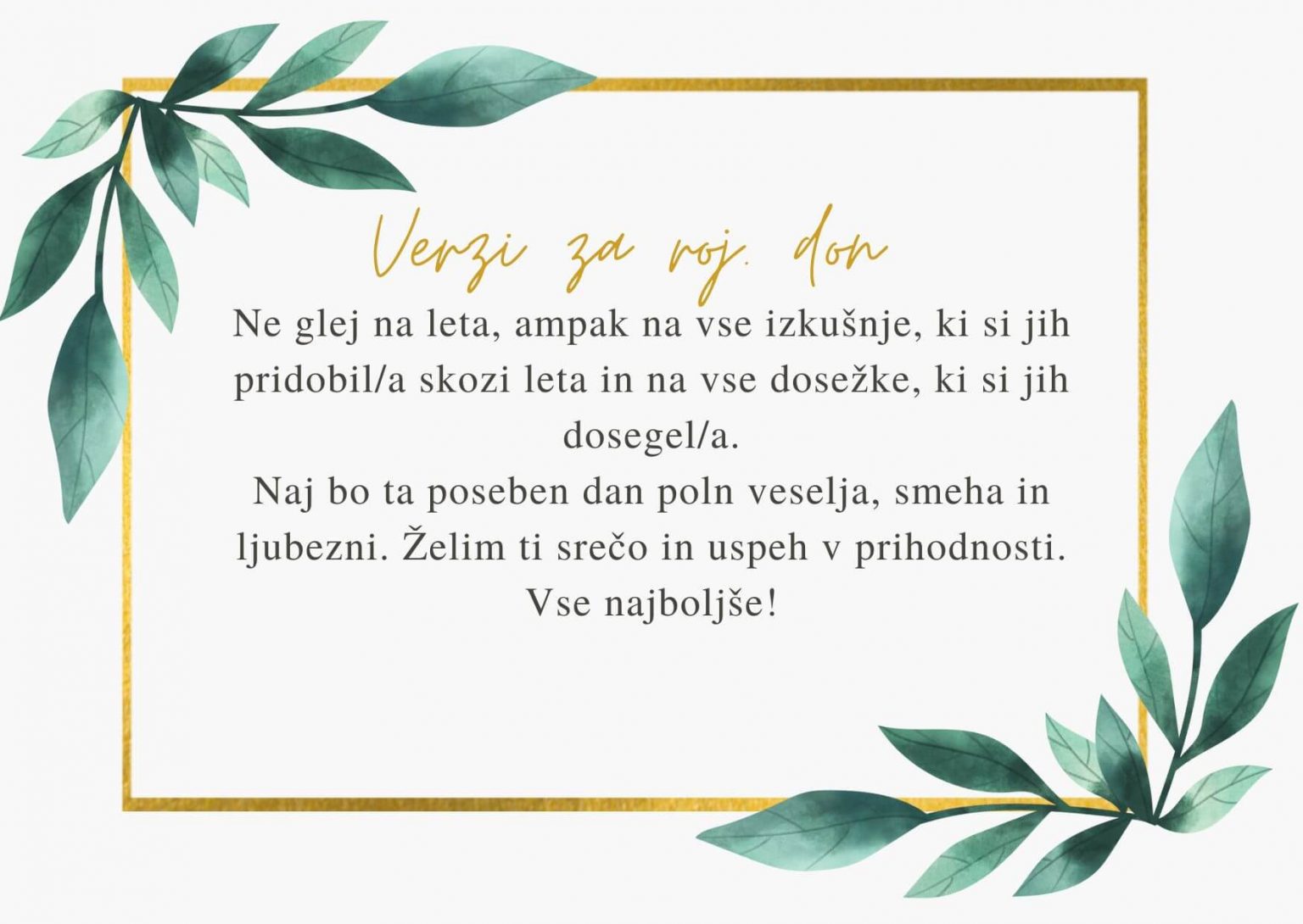 Najlepši verzi za rojstni dan (2026) - Raptas.si