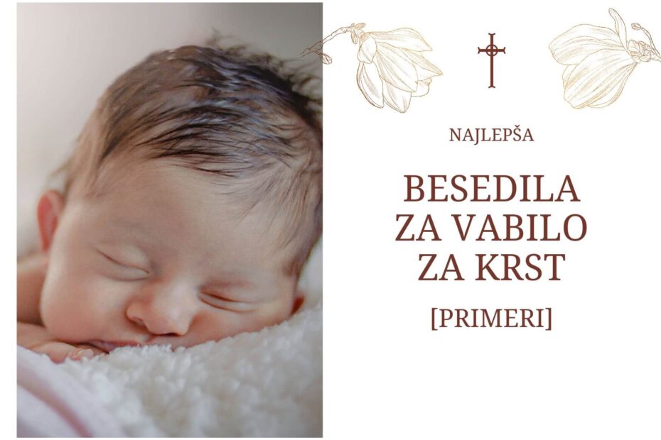 besedilo za vabilo na sveti krst